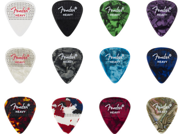 Fender 351 Dotted Celluloid 12Pk Hvy Fender 351 Dotted Celluloid 12Pk Hvy